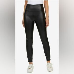 Laundry By Shelli Segal Women's Pull On Leather Pants Black Size S